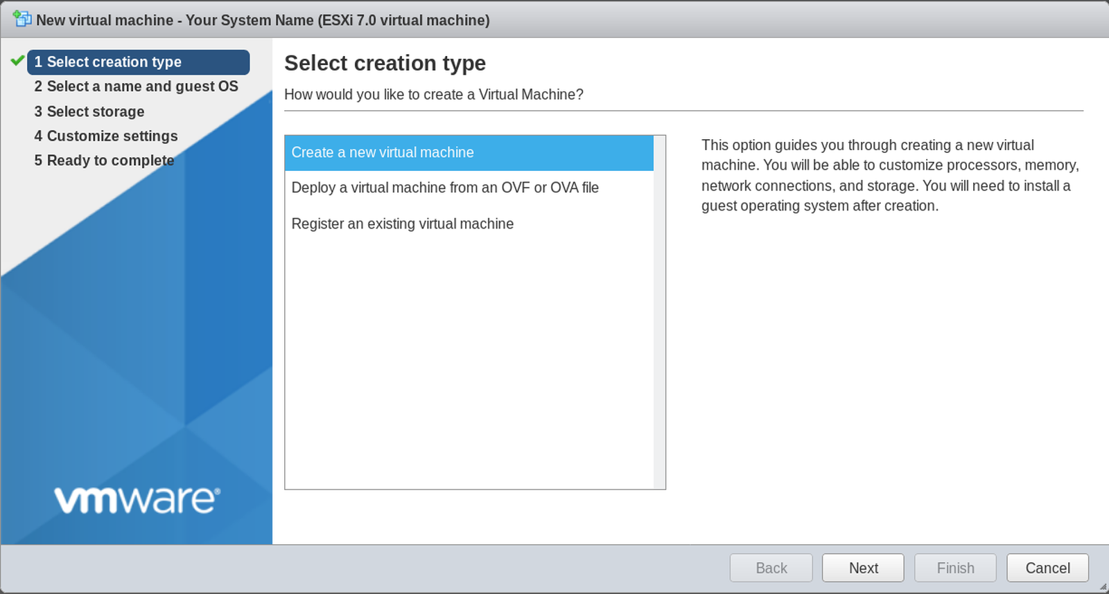 Installation on VMware ESXi 7.x - IACBOX